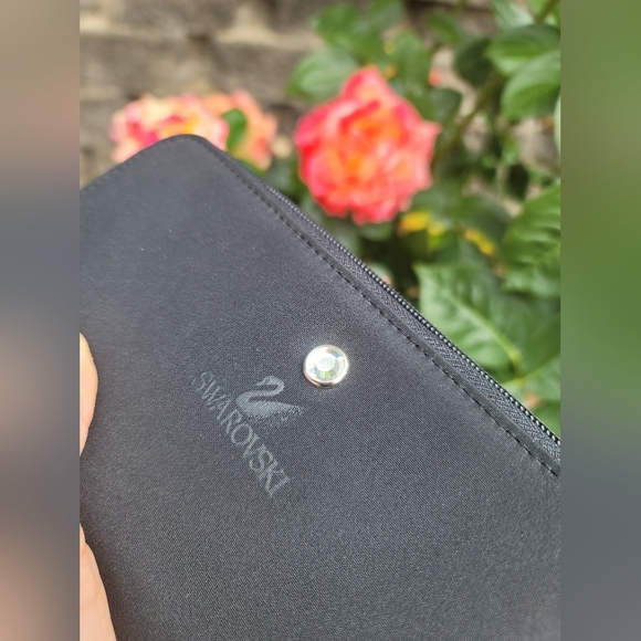 Swarovski black wallet with crystals - Picture 2 of 10